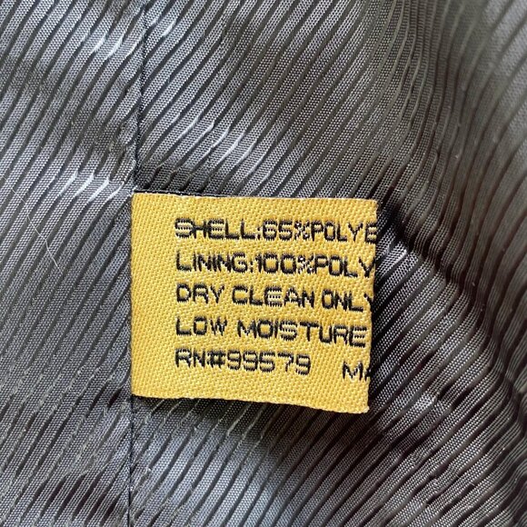 Luca Rossi ItaliaSuit Jacket Mens 46L Gray Pinstripe 150'S Hightech Fabric - Picture 6 of 16